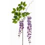 Rama de glicina artificial NISSRINE con flores, púrpura, 145cm