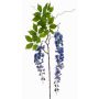 Rama de glicina artificial NISSRINE con flores, azul, 145cm