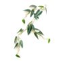 Guirnalda decorativa de Alocasia Sanderiana SEISHIN, verde-blanco, 110cm