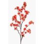 Rama de cerezo artificial florida GIMA con flores, coral, 120cm