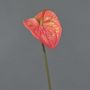 Flor de Anthurium de plástico YUSEI, naranja, 65cm