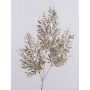 Rama de serbal artificial CAZENAC, frutas, purpurina, champán, 75cm