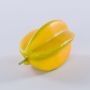 Fruta estrella de plástico BALKOE, amarilla, 10cm
