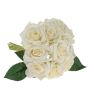 Ramo de rosas artificiales GAUTAM, blanco-crema, 25cm