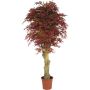 Árbol artificial arce japonés ATEMIS, tronco natural, rojo-marrón, 200 cm - Fabricado en Italia