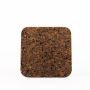 Posavasos de corcho cuadrado MANARA, oscuro, 25x25x1,8cm