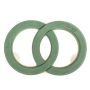 ®mosy Masilla ecológica para decorar coche con anillos de boda ARAKAWA, decoración para bodas, con ventosa, base de madera natural, verde, 31 x 47 x 4 cm