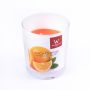 Vela de cera perfumada ASTRID en vaso, Juicy Orange, naranja, 7,9cm, Ø7,1cm, 28h