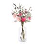 Ramo de flores artificiales KAAMI, crisantemos, rosa-plata, 90cm, Ø45cm