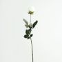 Rosa artificial FREIDA, colección Eco, blanco-lila, 65 cm, Ø 7 cm