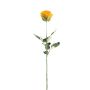 Rosa artificial FREIDA, colección Eco, naranja-amarillo, 65 cm, Ø 7 cm