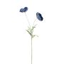 Rama de flores artificial amapola GUNDULA, Eco Collection, azul real, 70 cm, Ø 7-8 cm