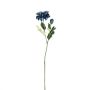 Rama decorativa de flores Zinnia GUNDISINE, Eco Collection, azul real, 65 cm, Ø 9 cm
