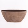 Cuenco AGAPE, barquito, cerámica, veteado, gris hormigón, 73 x 17 x 36 cm