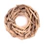 Decoración natural Corona de madera flotante LAURIN, natural, 25 cm