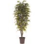 Arce japonés artificial KESCHA, troncos naturales, verde-rojo, 125cm - Fabricado en Italia