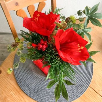 Ambiente navideño en el lugar de trabajo