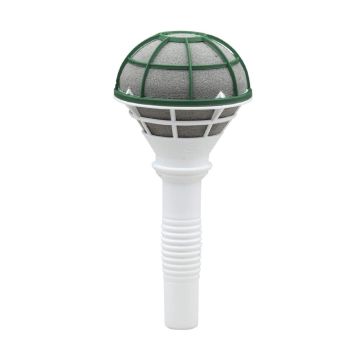 OASIS® Soporte para ramos de novia de espuma para flores artificiales, con asa de plástico, rejilla, gris, 18,5 cm, Ø 8 cm