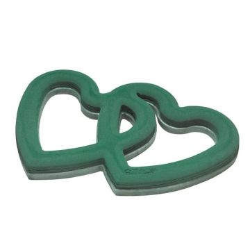 OASIS® Masa para flores secas corazón Duo abierto, decoración para bodas, base de espuma rígida EcoBase, ventosa, verde, 58 x 40 x 5,5 cm OASIS® Masa para flores secas corazón Duo abierto, decoración para bodas, base de espuma rígida EcoBase, ventosa, verde, 58 x 40 x 5,5 cm
