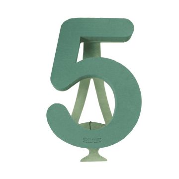 OASIS® Espuma para flores secas Número 5, base de madera Bioline, soporte de madera, verde, 40 x 26 x 6,5 cm