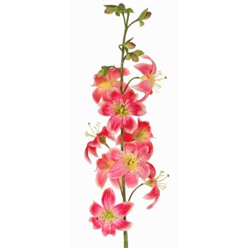 Lirio artificial LABRICKA, fucsia-amarillo, 100cm, Ø9cm