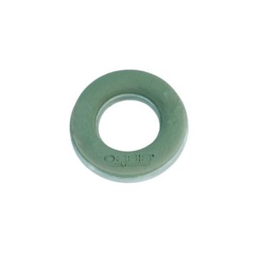 OASIS® Espuma húmeda Anillo, base de espuma rígida EcoBase, verde, 4 cm, Ø 18 cm