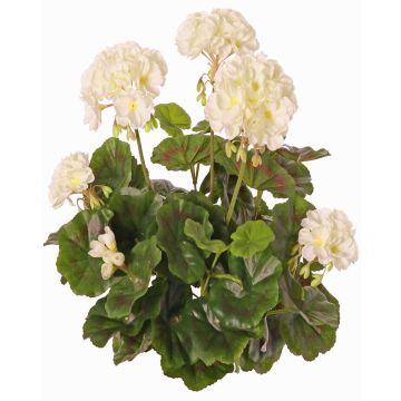 Geranio artificial MIA con vara de fijación, crema, 35cm, Ø6-9cm Geranio artificial MIA con vara de fijación, crema, 35cm, Ø6-9cm