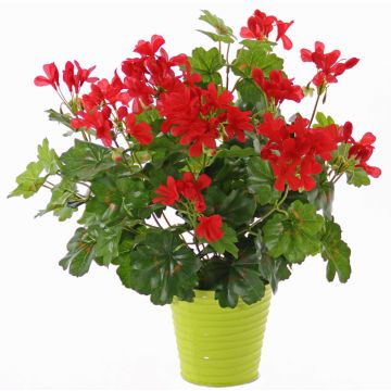Geranio artificial MIA con vara de fijación, rojo, 40cm, Ø5-8cm Geranio artificial MIA con vara de fijación, rojo, 40cm, Ø5-8cm