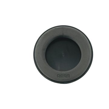 OASIS® Black Ideal Espuma para flores frescas, bandeja de papel compuesto, negro, 4,5 cm, Ø30 cm