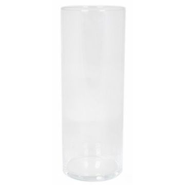Lámpara de mesa SANYA OCEAN, cristal, cilíndrica, transparente, 40 cm, Ø 15 cm Lámpara de mesa SANYA OCEAN, cristal, cilíndrica, transparente, 40 cm, Ø 15 cm