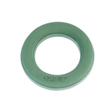 OASIS® Espuma húmeda Ring, base de espuma rígida EcoBase, verde, 4 cm, Ø 25 cm