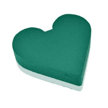 OASIS® Espuma para flores en forma de corazón, decoración para bodas, base de espuma rígida de poliestireno, verde, 32 x 30 x 6 cm OASIS® Espuma para flores en forma de corazón, decoración para bodas, base de espuma rígida de poliestireno, verde, 32 x 30 x 6 cm