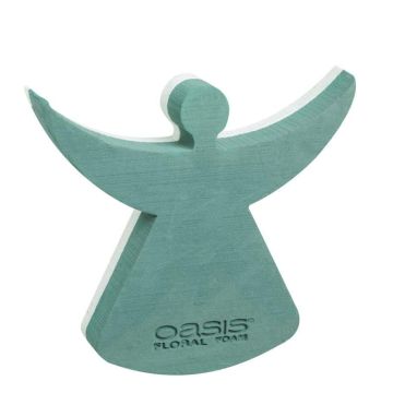 OASIS® Espuma húmeda ángel, base de espuma rígida de poliestireno, verde, 33,5 x 30 x 6 cm