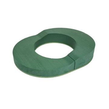 OASIS® Espuma para arreglos florales, floristería funeraria, base de madera Bioline, verde, 45 x 35 cm