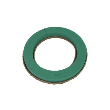 OASIS® Espuma húmeda para arreglos florales, bandeja de papel reciclado Biolit, verde, 6 cm, Ø 44 cm