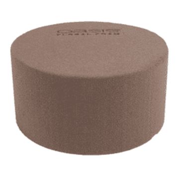 OASIS® Esponja húmeda cilíndrica, NatureSource 20 % de materias primas de origen biológico, marrón, 7 cm, Ø 14 cm