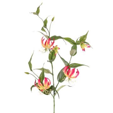 Corona artificial KINTARO, rosa-amarillo, 120 cm