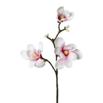 Rama artificial magnolia BOLKE, rosa-blanca, 60 cm
