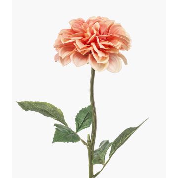 Flor artificial Dalia TOWMER, Eco Collection, melocotón, 55 cm