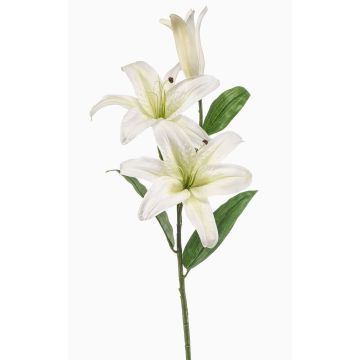 Lirio tigre artificial KRAWEL, Eco Collection, blanco, 85 cm