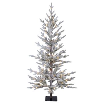 Árbol de Navidad artificial de abeto LILLESAND SPEED DELUXE, con nieve, luces LED, 120 cm, Ø 60 cm Árbol de Navidad artificial de abeto LILLESAND SPEED DELUXE, con nieve, luces LED, 120 cm, Ø 60 cm