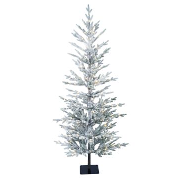 Árbol de Navidad artificial de abeto LILLESAND SPEED DELUXE, con nieve, luces LED, 150cm, Ø65cm Árbol de Navidad artificial de abeto LILLESAND SPEED DELUXE, con nieve, luces LED, 150cm, Ø65cm