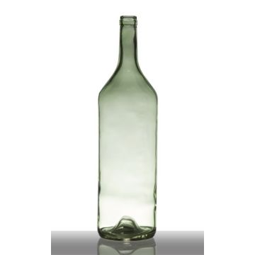 Botella decorativa de vidrio FERGUS, verde-transparente, 53,5 cm, Ø 14,5 cm