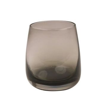 Vaso para zumo EDELMIRA, gris-transparente, 9,5 cm, Ø 8,5 cm