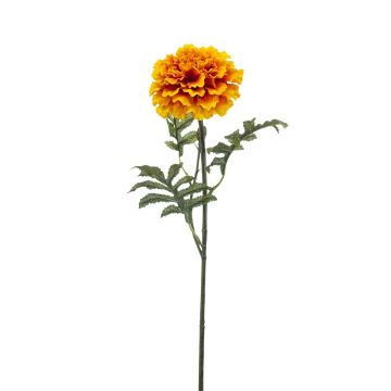 Flor artificial de tagetes VAZLEN, amarillo-naranja, 50 cm