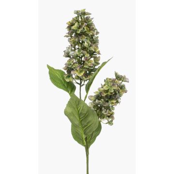 Rama artificial de hortensia XELMAR, verde-lila, 75 cm