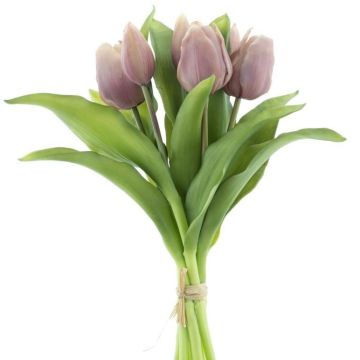 Ramo de tulipanes artificiales mixto LONA, lila claro, 30cm, Ø20cm