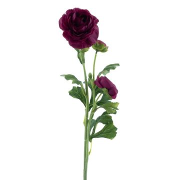 Flor artificial ranúnculo PROTO, violeta oscuro, 65 cm