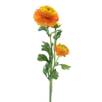 Flor artificial ranúnculo PROTO, naranja-amarillo, 65 cm