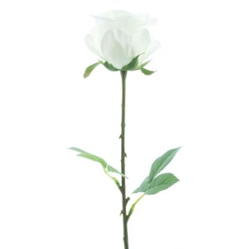 Rosa artificial RUYUN, blanca, 45 cm
